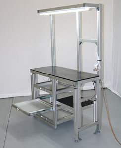 HEIGHT ADJUSTABLE WORKSTATION WITH DRAWERS